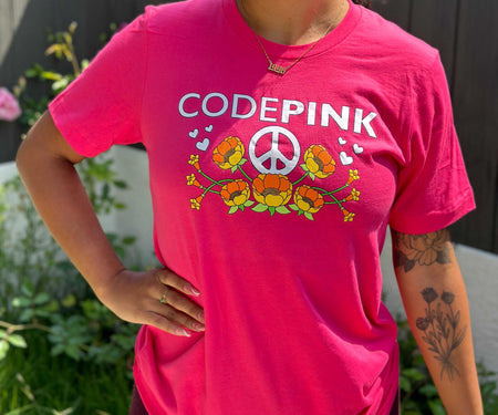 CODEPINK Pink Floral T-shirt