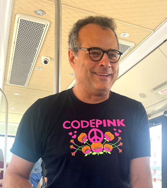 CODEPINK Black Floral T-shirt