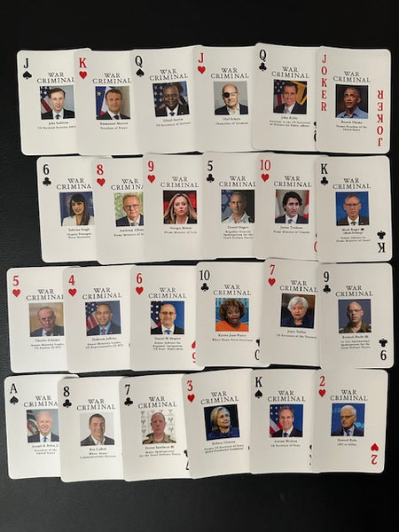WAR CRIMINALS PLAYING CARDS