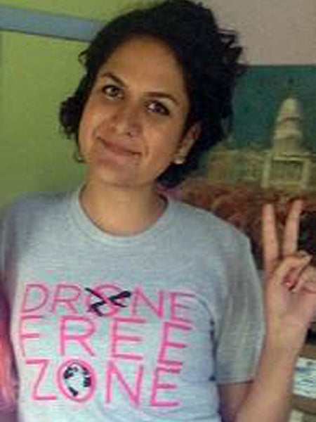 Gray Drone Free Zone Tee - CODEPINK