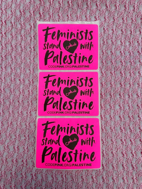 Feminists Stand With Palestine Sticker Bundle