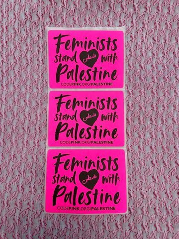 Feminists Stand With Palestine Sticker Bundle