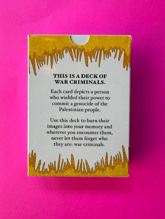 NEW War Criminals Deck of Cards