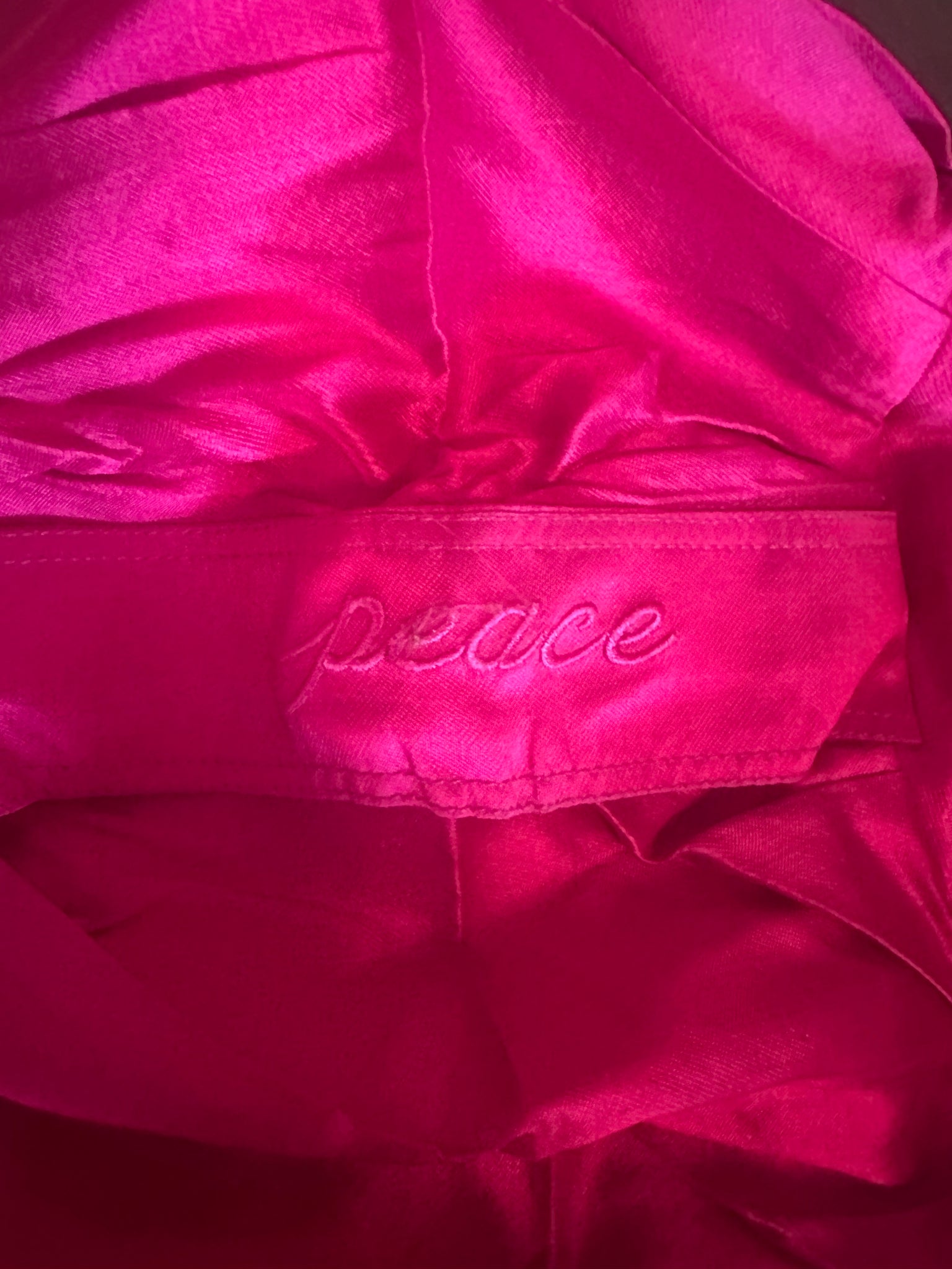 Raw Silk Fuschia Meditation Pillow Cover