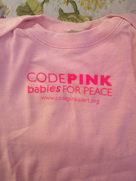 CodePink Babies for Peace Onesie