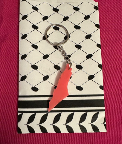 Pink Palestine Keychain