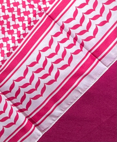 Pink & White Bandana