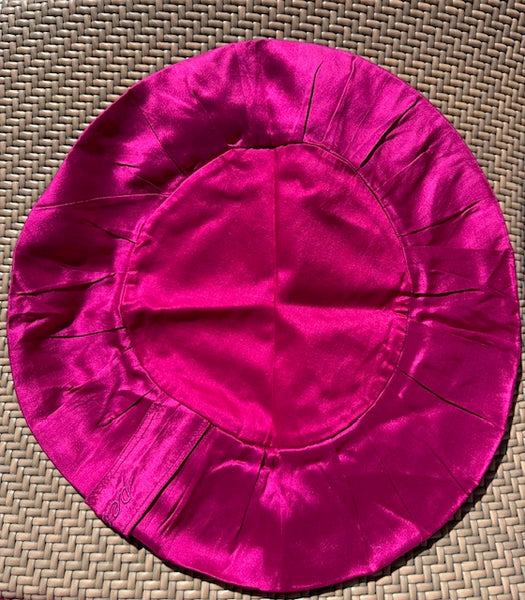 Raw Silk Fuschia Meditation Pillow Cover