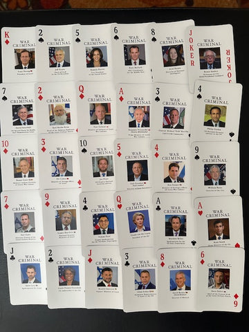 WAR CRIMINALS PLAYING CARDS