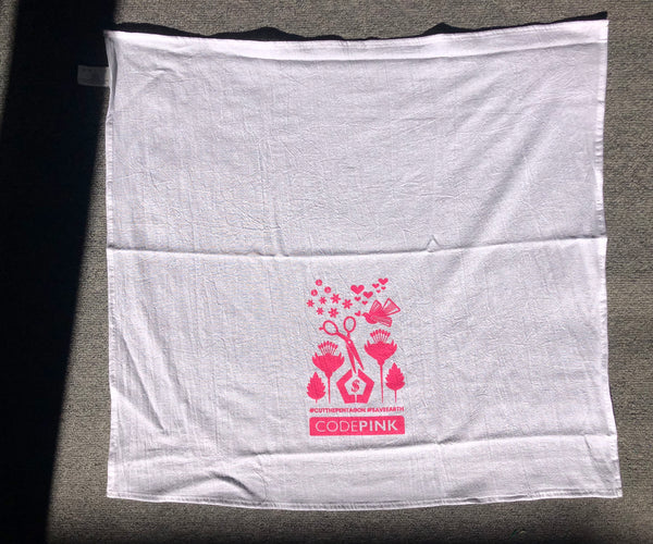 CODEPINK Floral Tea Towel
